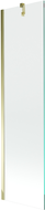 Mexen Next 1-wing bathtub screen 50 x 150 cm, transparent, Gold - 895-050-000-00-00-50