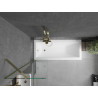 Mexen Next bathtub screen 1-wing 50 x 150 cm, transparent, gold - 895-050-000-00-00-50