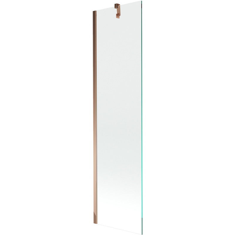 Mexen Next 1-panel bathtub screen 50 x 150 cm, transparent, rose gold - 895-050-000-00-00-60