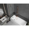 Mexen Next 1-panel bathtub screen 50 x 150 cm, transparent, rose gold - 895-050-000-00-00-60
