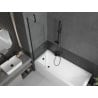 Mexen Next 1-wing bath screen 50 x 150 cm, transparent, black - 895-050-000-00-00-70