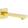 Mexen Cube wall-mounted bath spout, gold - 79370-50