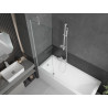 Mexen Next 1-panel bathtub screen 60 x 150 cm, transparent, white - 895-060-000-00-00-20