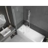 Mexen Next bath screen 1-panel 60 x 150 cm, transparent, white - 895-060-000-00-00-20