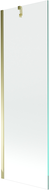 Mexen Next 1-wing bathtub screen 60 x 150 cm, transparent, Gold - 895-060-000-00-00-50