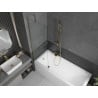 Mexen Next single-panel bath screen 60 x 150 cm, transparent, gold - 895-060-000-00-00-50