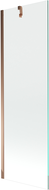 Mexen Next 1-wing bathtub screen 60 x 150 cm, transparent, Rose gold - 895-060-000-00-00-60