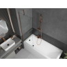 Mexen Next bathtub shield 1-wing 60 x 150 cm, transparent, pink gold - 895-060-000-00-00-60