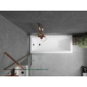 Mexen Next bathtub shield 1-wing 60 x 150 cm, transparent, pink gold - 895-060-000-00-00-60