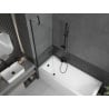 Mexen Next bath screen 1-wing 60 x 150 cm, transparent, black - 895-060-000-00-00-70