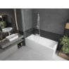 Mexen Next shower screen 1-winged 70 x 150 cm, transparent, white - 895-070-000-00-00-20