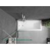 Mexen Next one-panel bathtub screen 70 x 150 cm, transparent, white - 895-070-000-00-00-20