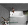 Mexen Next 1-panel bath screen 70 x 150 cm, transparent, rose gold - 895-070-000-00-00-60