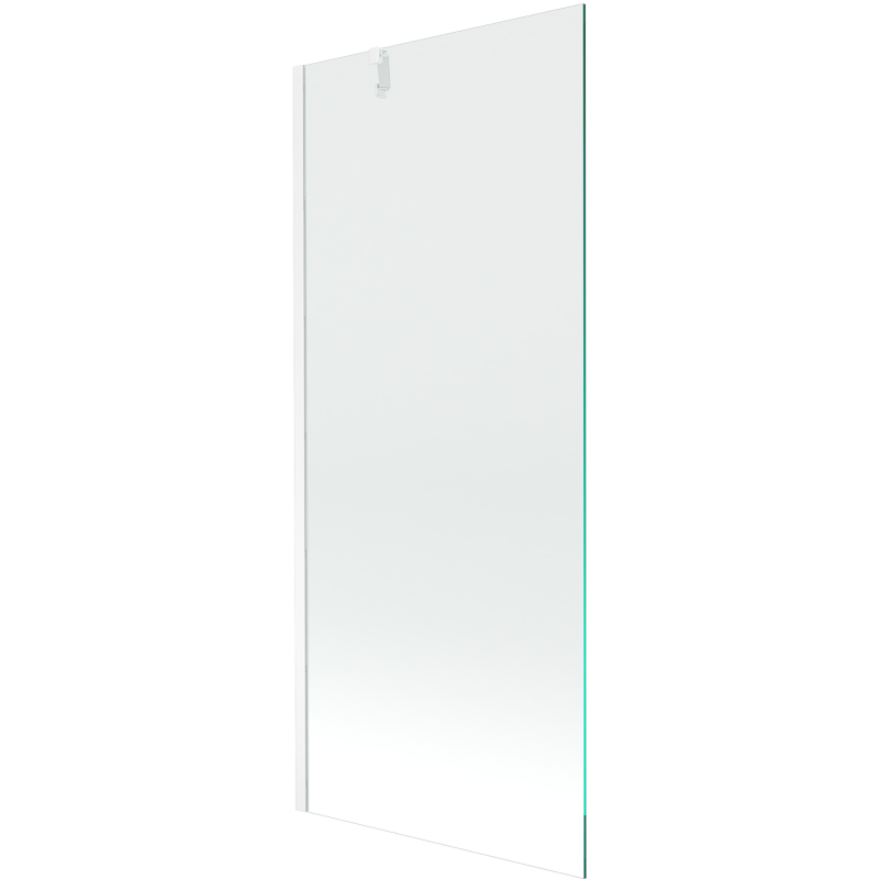 Mexen Next bath screen 1-wing 80 x 150 cm, transparent, white - 895-080-000-00-00-20