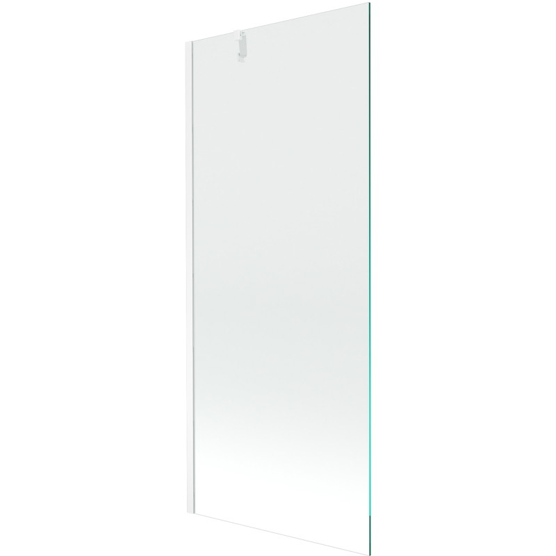 Mexen Next bathtub screen 1-wing 80 x 150 cm, transparent, white - 895-080-000-00-00-20
