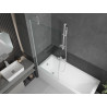 Mexen Next 1-panel bathtub screen 80 x 150 cm, transparent, white - 895-080-000-00-00-20