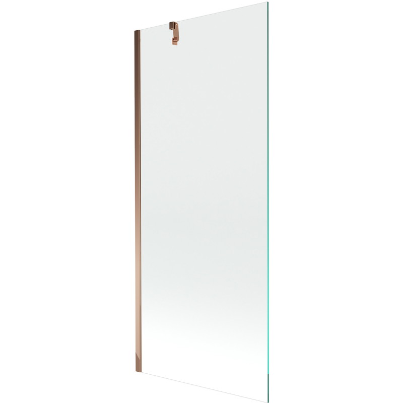 Mexen Next single-leaf bathtub screen 80 x 150 cm, transparent, rose gold - 895-080-000-00-00-60