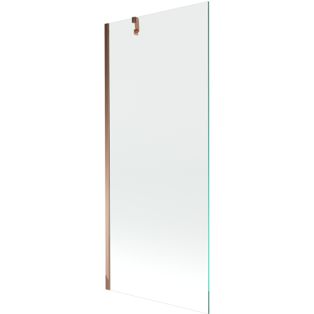 Mexen Next single-leaf bathtub screen 80 x 150 cm, transparent, rose gold - 895-080-000-00-00-60