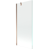 Mexen Next single-leaf bathtub screen 80 x 150 cm, transparent, rose gold - 895-080-000-00-00-60