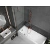 Mexen Next bath screen 1-wing 80 x 150 cm, transparent, rose gold - 895-080-000-00-00-60
