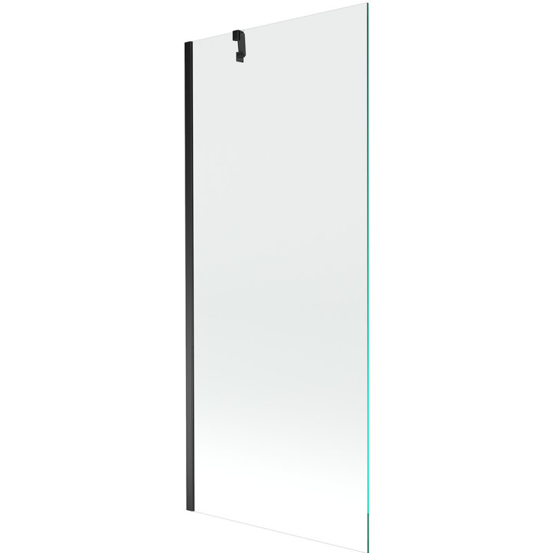 Mexen Next 1-panel bath screen 80 x 150 cm, transparent, black - 895-080-000-00-00-70