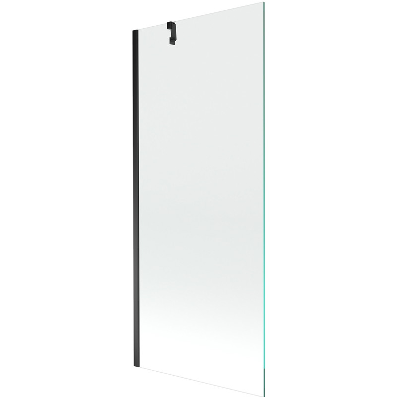 Mexen Next bathtub screen single-wing 80 x 150 cm, transparent, black - 895-080-000-00-00-70