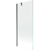 Mexen Next 1-panel bath screen 80 x 150 cm, transparent, black - 895-080-000-00-00-70
