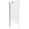 Mexen Next bathtub screen single-wing 80 x 150 cm, transparent, black - 895-080-000-00-00-70