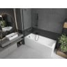 Mexen Next 1-panel bath screen 80 x 150 cm, transparent, black - 895-080-000-00-00-70