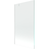 Mexen Next 1-fold Shower Screen 90 x 150 cm, Transparent, White - 895-090-000-00-00-20