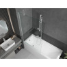 Mexen Next 1-wing bath screen 90 x 150 cm, transparent, white - 895-090-000-00-00-20