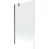 Mexen Next bath screen 1-wing 90 x 150 cm, transparent, black - 895-090-000-00-00-70