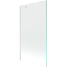 Mexen Next 1-panel bathtub screen 100 x 150 cm, transparent, white - 895-100-000-00-00-20