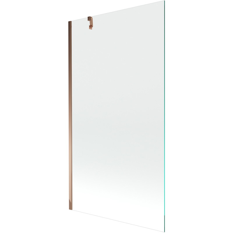Mexen Next 1-panel bathtub screen 100 x 150 cm, transparent, rose gold - 895-100-000-00-00-60
