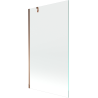 Mexen Next 1-panel bathtub screen 100 x 150 cm, transparent, rose gold - 895-100-000-00-00-60