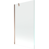 Mexen Next 1-wing bathtub screen 100 x 150 cm, transparent, pink gold - 895-100-000-00-00-60