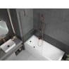Mexen Next 1-wing bath screen 100 x 150 cm, transparent, rose gold - 895-100-000-00-00-60