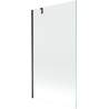 Mexen Next 1-wing bathtub screen 100 x 150 cm, transparent, Black - 895-100-000-00-00-70
