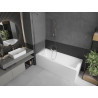Mexen Next 1-Panel Bathtub Screen 50 x 150 cm, Frosted, Chrome - 895-050-000-00-30-01