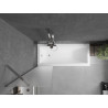 Mexen Next 1-Panel Bathtub Screen 50 x 150 cm, Frosted, Chrome - 895-050-000-00-30-01
