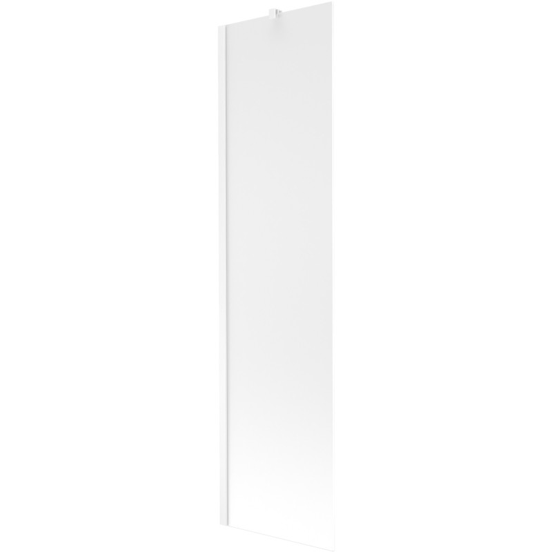 Mexen Next 1-Panel Bathtub Screen 50 x 150 cm, Frosted, White - 895-050-000-00-30-20
