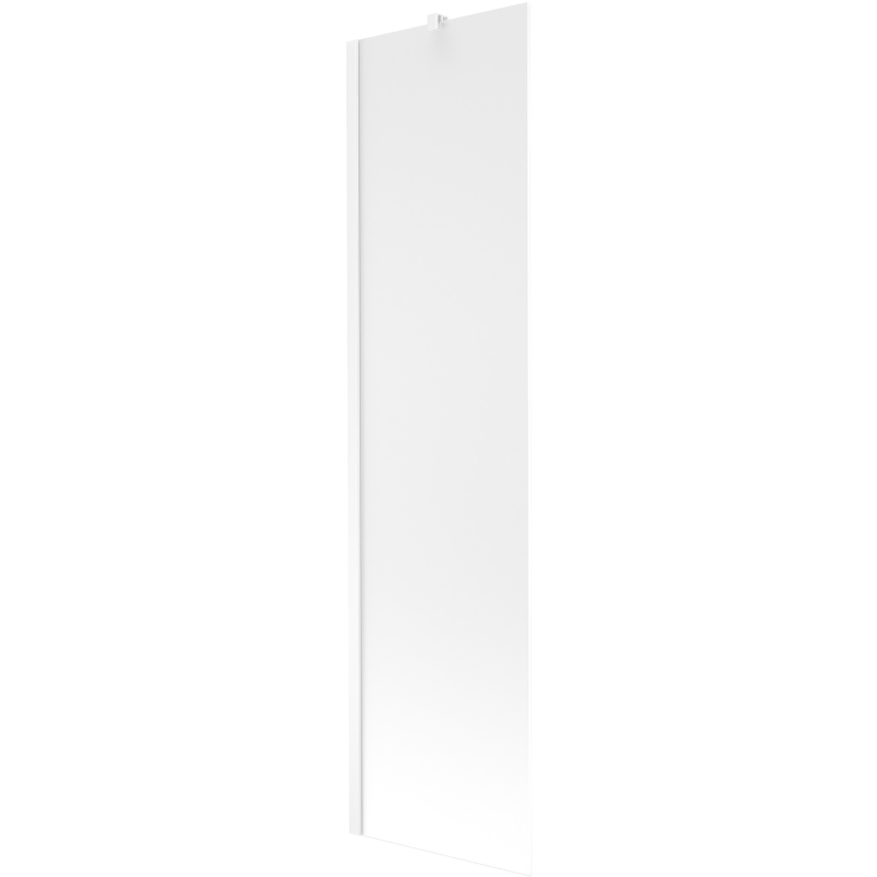 Mexen Next 1-wing bathtub screen 50 x 150 cm, Frosted, White - 895-050-000-00-30-20