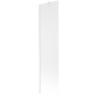Mexen Next 1-wing bathtub screen 50 x 150 cm, Frosted, White - 895-050-000-00-30-20