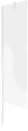 Mexen Next Shower Screen 1-wing 50 x 150 cm, Frosted, White - 895-050-000-00-30-20