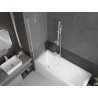 Mexen Next 1-Panel Bathtub Screen 50 x 150 cm, Frosted, White - 895-050-000-00-30-20