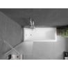 Mexen Next Shower Screen 1-wing 50 x 150 cm, Frosted, White - 895-050-000-00-30-20