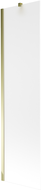 Mexen Next 1-wing bathtub screen 50 x 150 cm, Frosted, Gold - 895-050-000-00-30-50