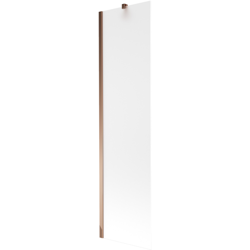 Mexen Next 1-wing bathtub screen 50 x 150 cm, Frosted, Rose gold - 895-050-000-00-30-60