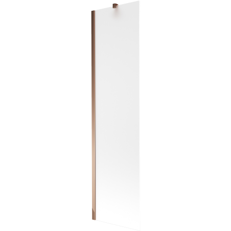 Mexen Next 1-wing bathtub screen 50 x 150 cm, Frosted, Rose gold - 895-050-000-00-30-60