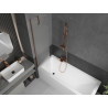 Mexen Next bathtub screen 1-wing 50 x 150 cm, frost, rose gold - 895-050-000-00-30-60